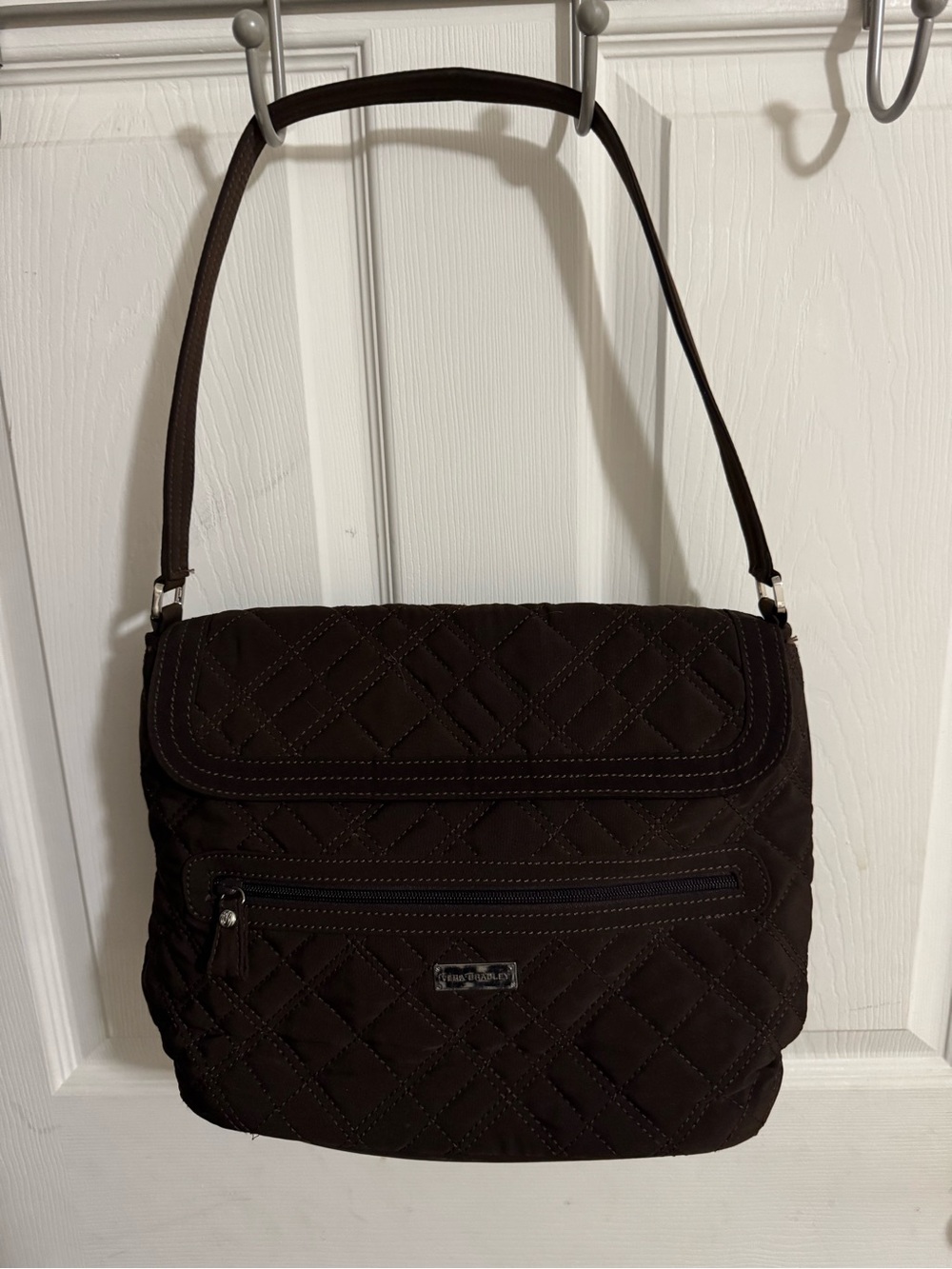 Vera Bradley Quilted Shoulder Bag - Espresso Brown